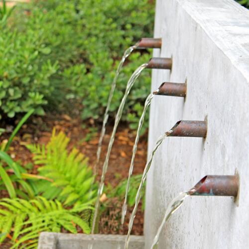 Retaining Wall and Fountain Feature